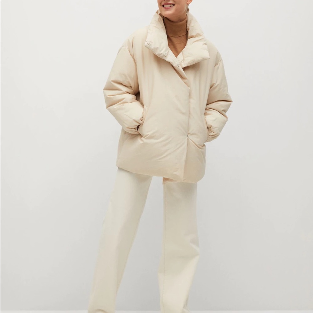 New Mango Water-repellent quilted coat Small size